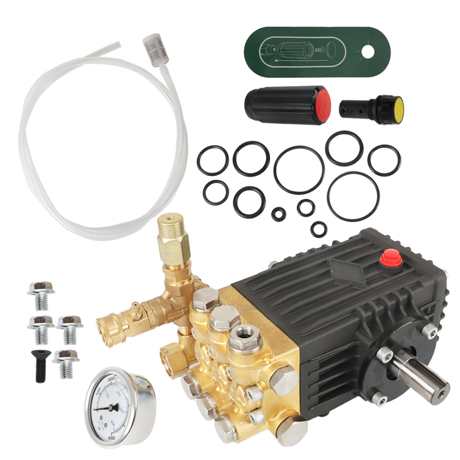 Amazon.com: GENRICS Pressure Washer Pump 24MM Shaft Washer Pump